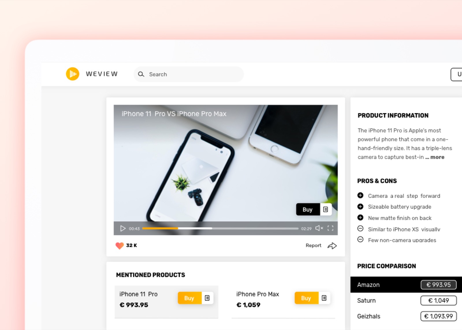 WeView | Interactive video review platform